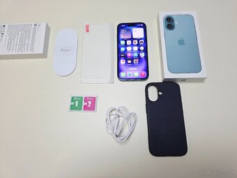APPLE IPHONE 16 128GB TEAL TOP STAV,ZDRAVIE BATERKY 100% - 10