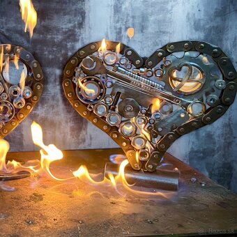 Valentynské srdce z kovu - 10