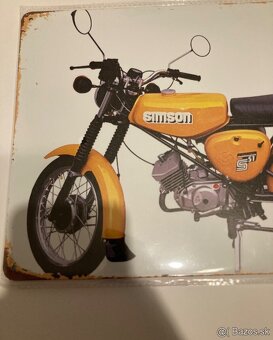 Plechové cedule, tabuľky Simson S51 , 30x20 cm - 10