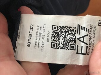 EMPORIO ARMANI originál z kryštálmi damska mikinka S/M - 10