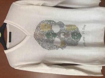 PHILIPP PLEIN white dámsky trickovy/svetrik S/M - 10