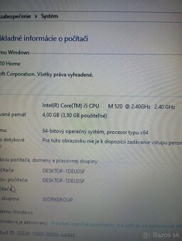 15,6" notebook Fujitsu Lifebook AH530 / 4GB/128GB TOP stav - 10