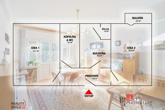 2-izbový byt s balkónom a parkovaním – Karadžičova 41, Brati - 10
