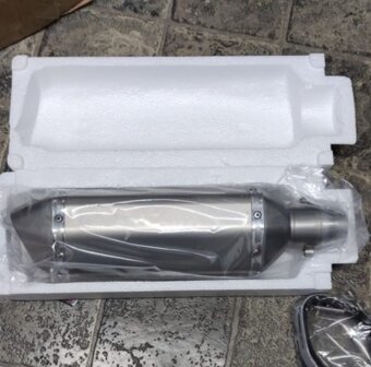 Nový ladený športový univerzálny moto výfuk + DB Killer - 10