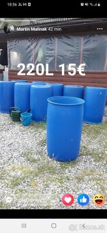 Predám plastove sudy - 10