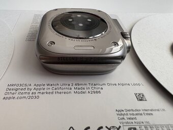 Apple Watch Ultra 2 49mm , Titanium Olive Alpine Loop L - 10