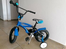 Detský bicykel Kawasaki 12" modrý - 10