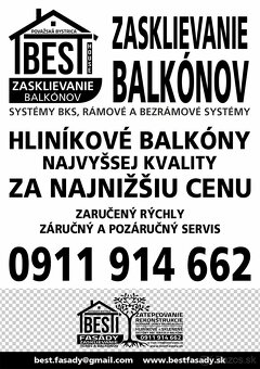 BEST fasády a zasklievanie terás a balkónov - 10