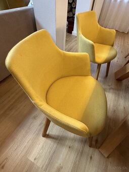 Stoličky masív dub 6ks - 10