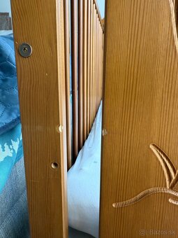 Drevená detská postielka z masívu - 10