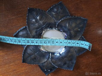 Jablko z alpaky, dóza/minibar se zásobníkem na skleničky - 10