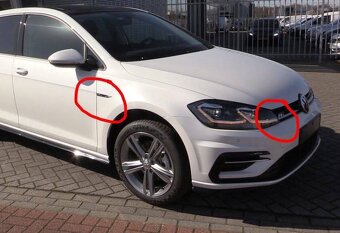 Kridielka Rline Volkswagen R-line napisy znaky nalepovacie - 10
