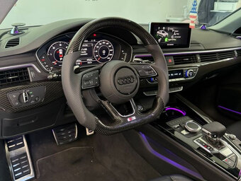 AUDI VOLANT KARBONOVY ZKOSENY s airbagom a RS padlami - 10
