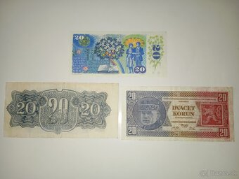 BANKOVKY 20 KČS 1926-1988, 3 RŮZNÉ EMISE - 10