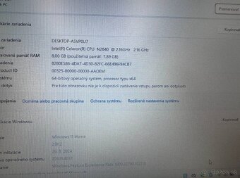 Notebook 14" HP.Intel Celeron 2x2,16GHz.8gb ram.120g SSD - 10