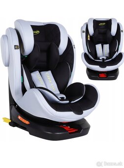 Nová autosedačka 40-150cm, ISOFIX, I-size, otočná - 10