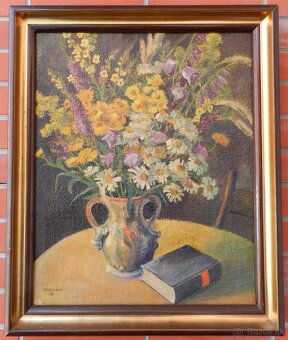 Starožitné obrazy s motívom zátišia - 10