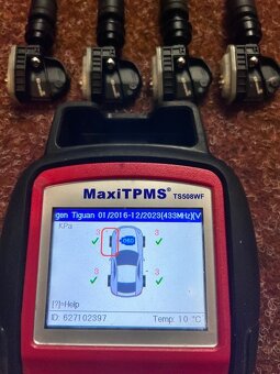 4x TPMS - Senzory - Volkswagen - 10