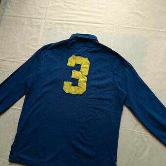 Vintage y2k Ralph Lauren modrá polokošeľa s dlhým rukávom M - 10