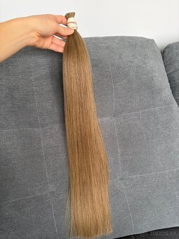 Ruské vlasy surove copy/keratin - 10