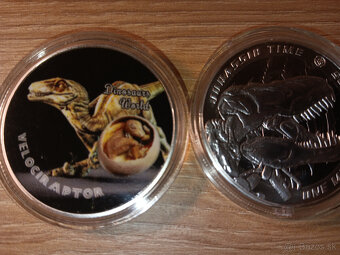 postriebrene DINOSARY 2 pamätne mince - 10