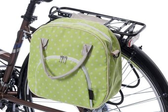 Pestrofarebná taška JANNIE na nosič bicykla nová - 10