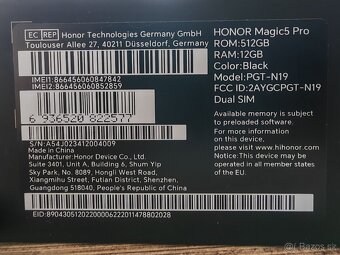 Honor Magic 5 pro 12/512GB - 10