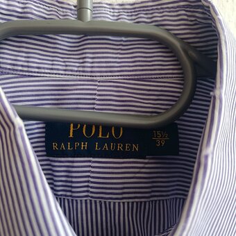 Polo Ralph Lauren fialová pruhovaná košeľa s dlhým rukávom M - 10