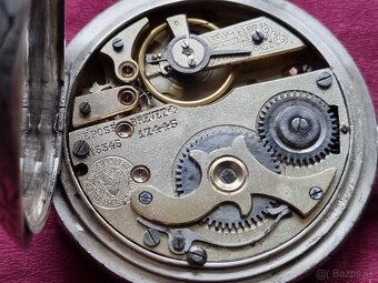 Veľké,strieborné vreckové hodinky. - 10