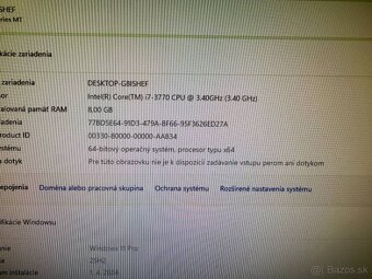 Herný počítač i7-3770 / RX 570 / SSD + HDD / RGB / Win11 - 10