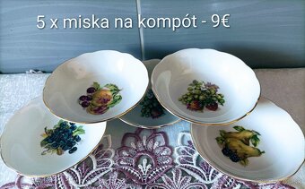 Porcelán - taniere, misky - 10