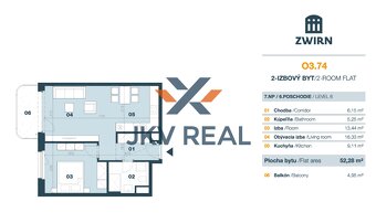 Na prenájom slnečný 2-izbový byt Ružinov v projekte ZWIRN II - 10