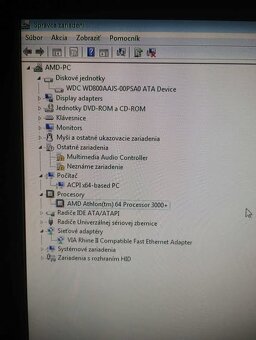 Predám ACPI x64 - based počítač, AMD Athlon 64 processor - 10