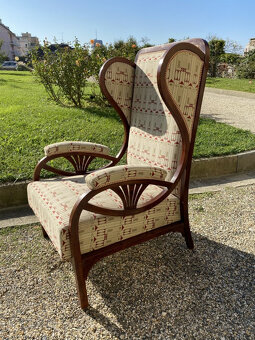 Kreslo ušiak Thonet 1900 - 10