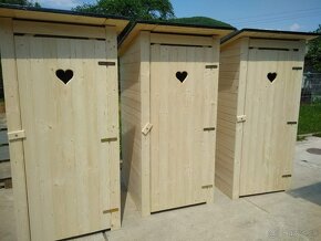 Latrina Zrubová pologulatina suché wc psia búda kurín - 10