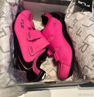 Cyklistické dámske tretry - FLR F-35 Neon Pink č.40 - 10