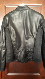 čierna kožená bunda KARA -L - 10