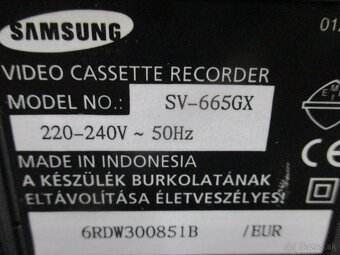 SAMSUNG SV-665GX hifi stereo video - 10