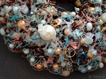 Zimný koralkový vianočný set - hadmade - 10