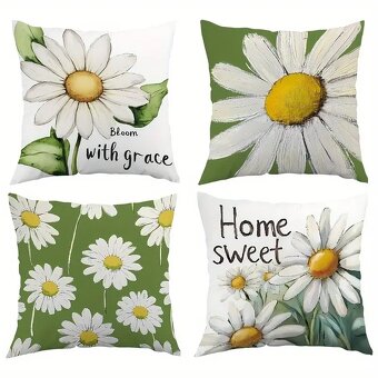 SET-4ks KRASNE OBLIEČKY NA VANKUŠE-45x45cm-NOVE - 10