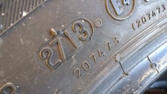 2 ks ZIMNÉ 195/70 R16 94H CONTINENTAL cca 8 mm  LEN 15-€/kus - 10