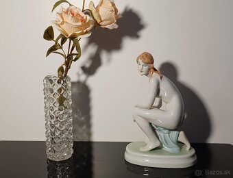 Zsolnay porcelánová značená socha Akt v štýle Art Deco - 10