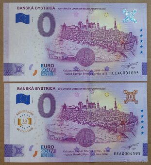 0 euro souvenir bankovky 2025 - Trenčín, Beckov a iné 1 - 10