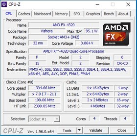 set MB ASRock 970 Pro3 R2.0 AM3+ CPU FX-4320 + 16GB RAM - 10