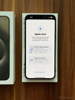 Apple iPhone 15 Pro Max 256gb - PUKNUTE ZADNE SKLO - 10