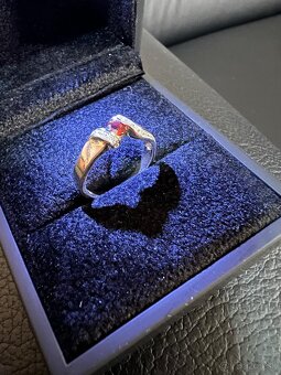 Zlatý dámsky prsteň - prstienky - 10