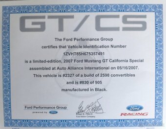 Ford Mustang GT/CS 2007 - 10