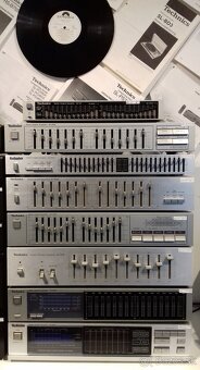 2x7 pasmovy striebor. Equalizer TECHNICS SH-Z250 Japan, AE41 - 10