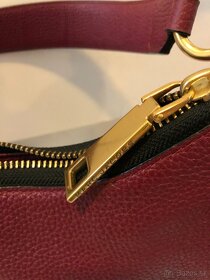bordová kožená kabelka Marc Jacobs - 10