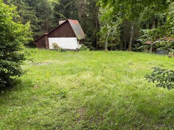 Na predaj murovaná chata v prírode s veľkým pozemkom (1647m2 - 10